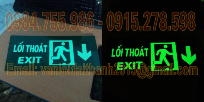 BÁN BIỂN EXIT DẠ QUANG, BIỂN CHỈ DẪN DẠ QUANG CHẤT LƯỢNG  RẺ NHẤT TẠI HẢI PHÒNG