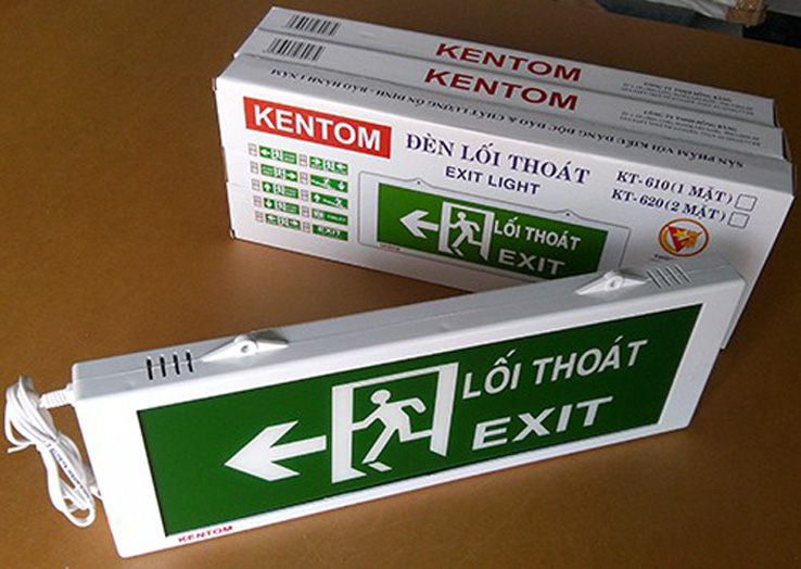 CUNG CẤP ĐÈN KHẨN CẤP - ĐÈN EXIT KENTOM GIÁ RẺ NHẤT
